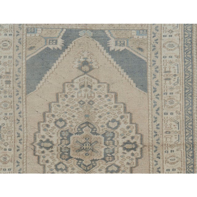 White Vintage Turkish Oushak Area Rug 3ft 7in X 5ft 5in For Sale - Image 8 of 8