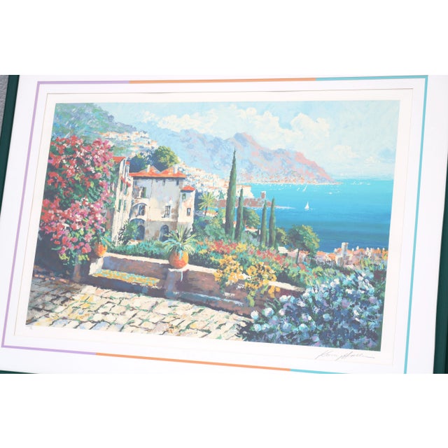 1980's Kerry Hallam Amalfi Coast Mediterranean Limited Edition Signed Serigraph For Sale In New York - Image 6 of 18