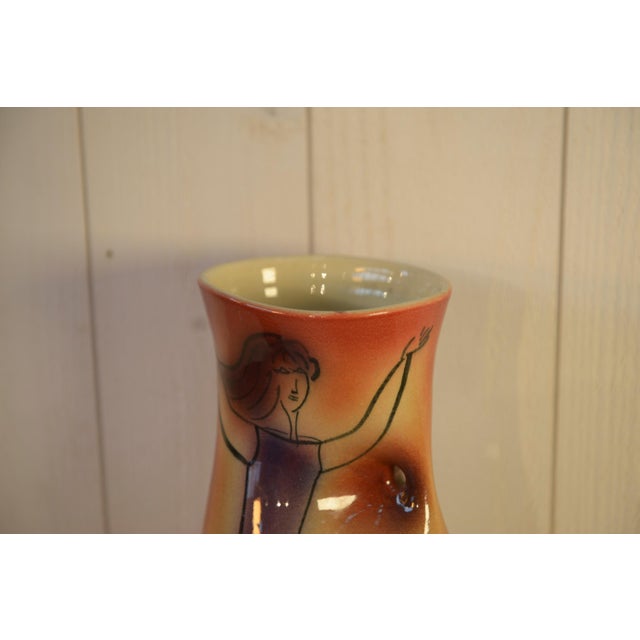 Ceramic Dancer Ceramic Vase by JC for Accolay, 1960s For Sale - Image 7 of 9