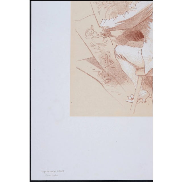 Jules Chéret “Concert D’Été,” 1896 — Special Plate Lithograph on Japan Paper, Framed For Sale - Image 4 of 7