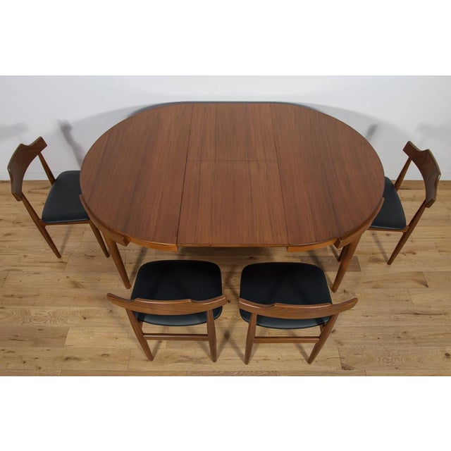 Wood Mid-Century Teak Dining Table & Chairs by Hans Olsen for Frem Røjle, Denmark, 1960s, Set of 5 For Sale - Image 7 of 18