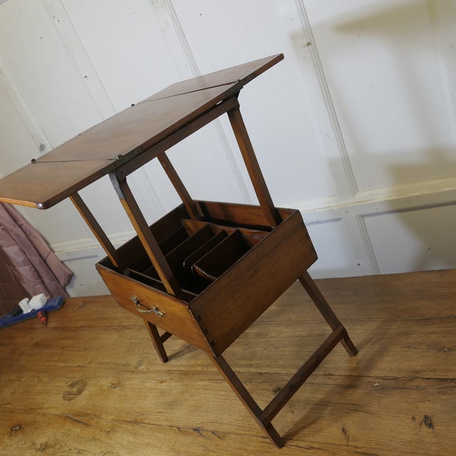 19th Century Surveyors Metamorphic Instrument Box/Table For Sale - Image 3 of 10