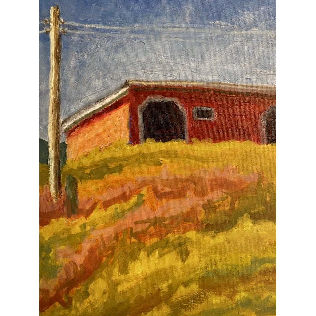 Original oil painting on canvas board. Titled "Barn at River's Edge" by Richmond Virginia artist Teresa DiMarco. Painted...