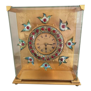 Vintage Hour Lavigne - Enameled Mantle Clock