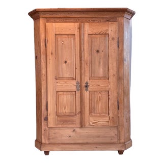Baroque Farmhouse Cabinet in Wood For Sale
