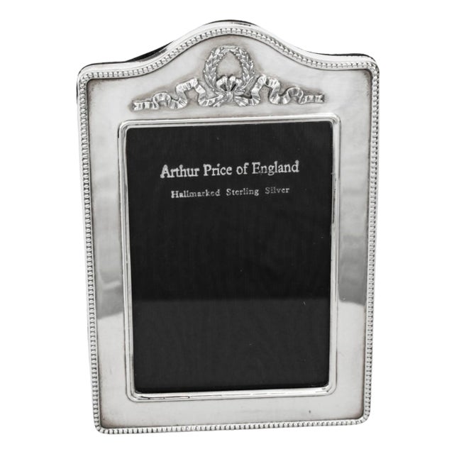 Vintage Sterling Silver Photo Frame by Arthur Price & Co., 1996 For Sale