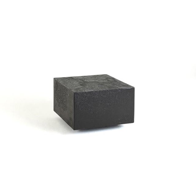 Geometrico Dark Brown Monolite 5050 Coffee Table by Disain1971 Dimensions: W 50 x D 50 x H 38 cm Materials: Dark Brown....