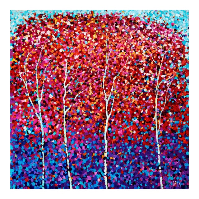 Artist Andrei Sitsko "Autumn Impressions" Modern Original Painting For Sale