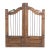 Vintage Indian Teakwood Garden Gate or “Dog Door” For Sale