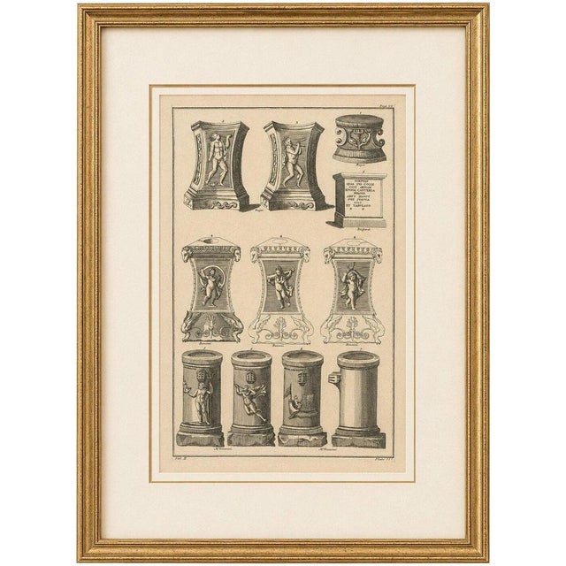 Bernard de Montfaucon, Classical Roman Altars & Antiquities, 1721, Engraving For Sale - Image 9 of 9