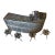 Vintage Silverplated Filigree Miniature Cocktail Bar & Stool Set - 8 Pieces - Daisy Inlay For Sale