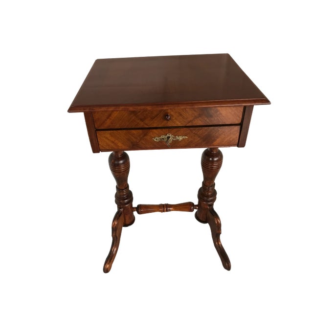 Vintage Side Table with Drawers, 1900s For Sale