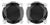 14K White Gold 1/2 Cttw Round Brilliant-Cut Black Diamond Classic 4-Prong Stud Earrings with Screw Backs (Fancy Color-Enhanced, I2-I3 Clarity) For Sale