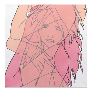 "Untitled (Pinks XII)" Contemporary Original Minimalist Figurative Painting by Hilary Bond
