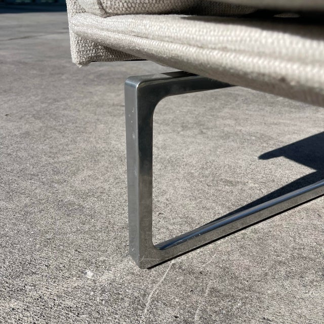 Piero Lissoni for Cassina 8 Chaise Lounge Chair Sofa Aluminum Base For Sale - Image 11 of 12
