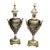 Blue and White Porcelain Vase With Gold Leaf Details – French Style Ornate Decorative Vase For Sale
