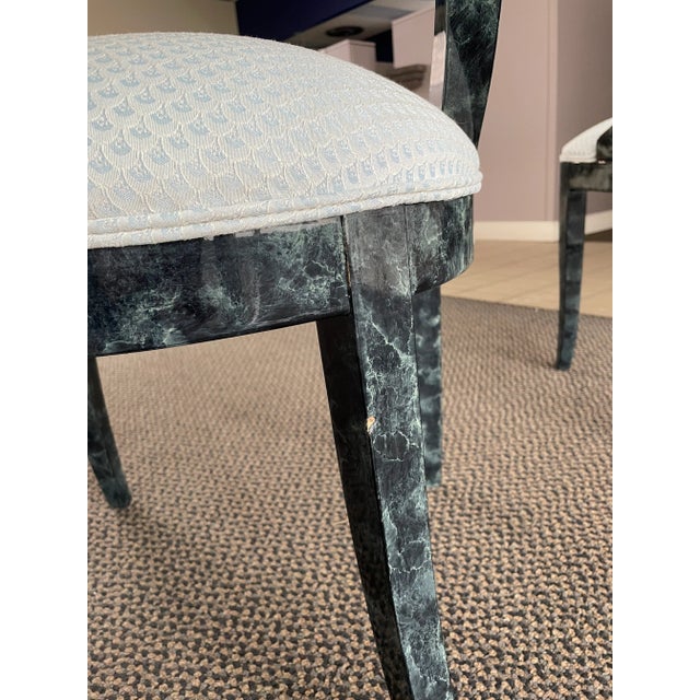 Vintage Lacquered Wood Italian Hollywood Regency Dining Chairs by Pietro Costantini - A Pair For Sale - Image 13 of 13