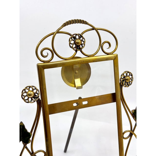 Antique Art Nouveau Whiplash Ivy Picture Frame For Sale - Image 4 of 8
