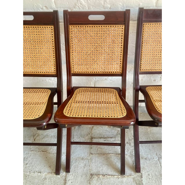 Folding Chairs in Vienna Straw, 1970s, Set of 6 For Sale - Image 13 of 18