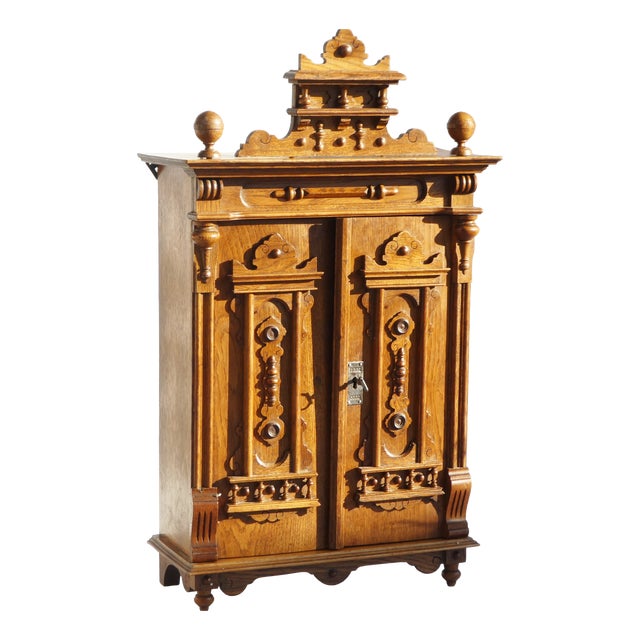 Vintage Oak Cabinet, 1920s For Sale