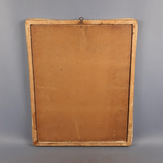 Madonna Icon, Tempera Painting on Masonite, 1940s, Framed For Sale - Image 10 of 13