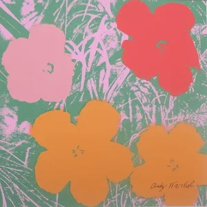 1986 Carnegie Museum of Art Andy Warhol Flowers 65 Lithograph