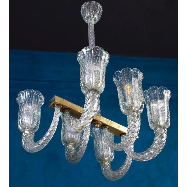 Art Deco Chandelier by Barovier & Toso For Sale - Image 4 of 15