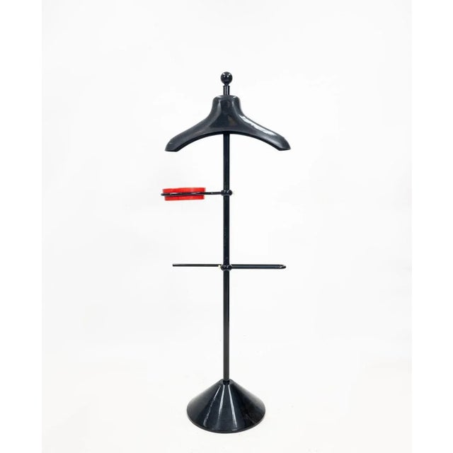 Black Postmodern Italian Valet Stand, 1980s For Sale - Image 8 of 11