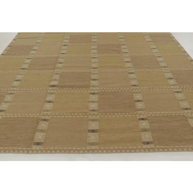Rug & Kilim Rug & Kilim Scandinavian Style Custom Flatweave Rug With Geometric Design For Sale - Image 4 of 12