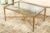 Metal Mid 20th Century Vintage Gilt Wrought Iron Glass Top Coffee Table For Sale - Image 7 of 7