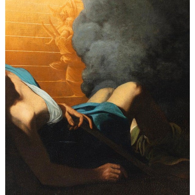 Giovanni Battista Spinelli, Jacob's Dream, 17th Century, Oil on Canvas For Sale - Image 4 of 6