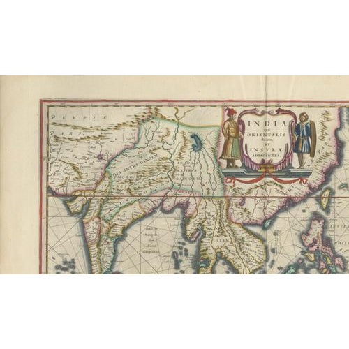 Gold Antique Maps of Indonesia and Moluccas from Blaeu, 1642, Set of 2 For Sale - Image 8 of 14