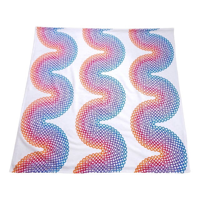 Curve Middle Textile by Verner Panton for Mira-X, 1960s For Sale