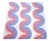 Curve Middle Textile by Verner Panton for Mira-X, 1960s For Sale