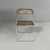 Italian modern smoked plastic Plia chair by Giancarlo Piretti for Anonima Castelli, 1970s Folding chair model Plia with...