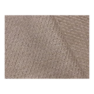 Delisting Designer Nubby Italian Silk Greige/Dove Grey Fabric-1 Yard For Sale