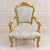 Add a refined European touch to your interior with this elegant French-style armchair, featuring beautifully patterned...