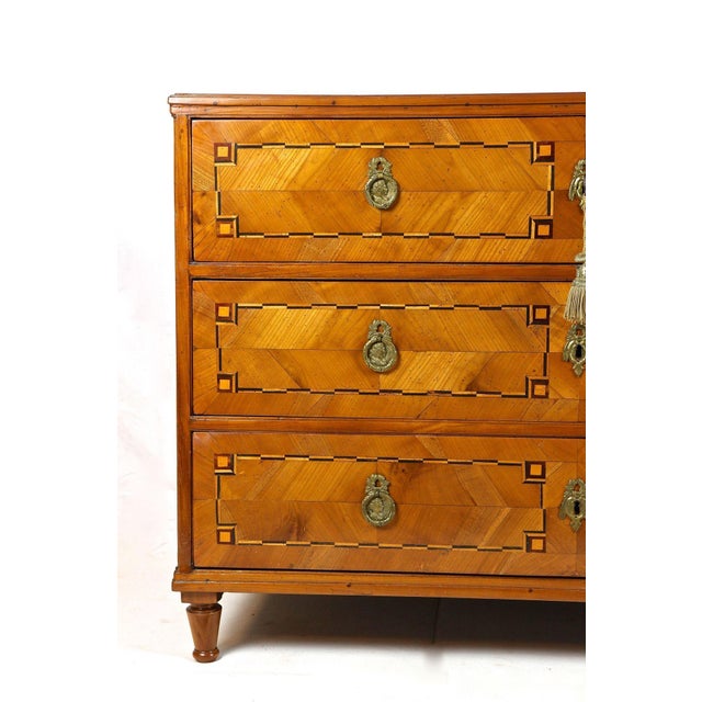Josephinism Period Cherry Chest of Drawers, Austria, 1790 For Sale - Image 4 of 17