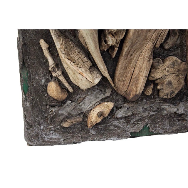 Boho Chic Artist-Made Driftwood Bas Relief For Sale - Image 3 of 8