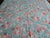 Jadeite Feedsack Yo Yo Quilt Trellis Pattern Floral Diamond Edges Queen Handmade 1930's For Sale - Image 9 of 17