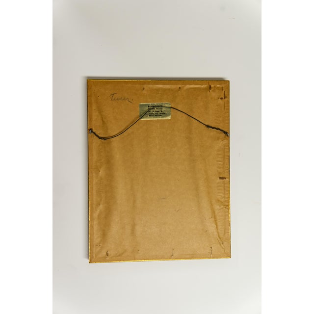 Mid Twentieth Century Japanese Woodblock Print "Sleeping Child" by Kaoru Kawano For Sale - Image 4 of 5