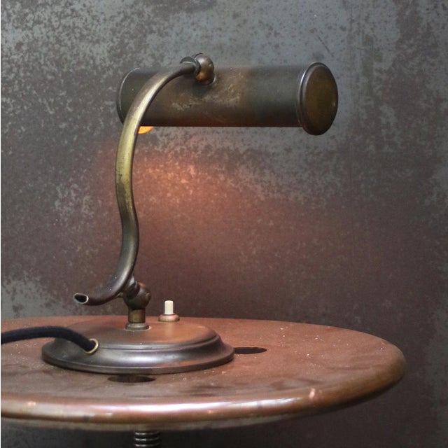 Metal French Brass Piano Desk Lamp For Sale - Image 7 of 9