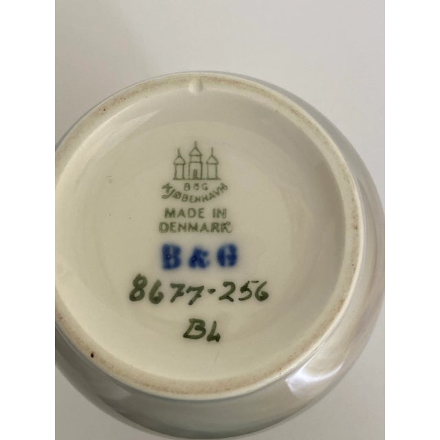 Early 20th Century Vintage Bing & Grøndahl Porcelain Vase Art Nouveau Style For Sale - Image 5 of 5