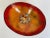 Small Red and Orange Vintage Splatter Painted Enamel on Copper Bowl For Sale In Austin - Image 6 of 11