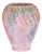 Hand-Crafted American Artists Collection Pink Pastel Vase with Weaving For Sale