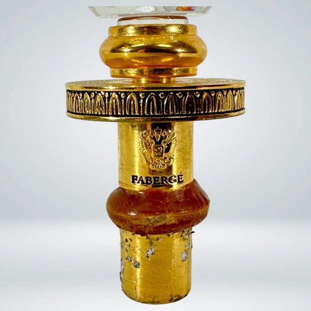 Fabergé crystal egg bottle stopper. No box. This item is approximately 4.5" tall, and 2" wide. The crystal is in excellent...
