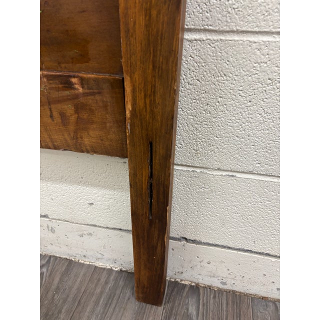 Antique Twin Size Victorian Walnut Headboard For Sale - Image 4 of 5