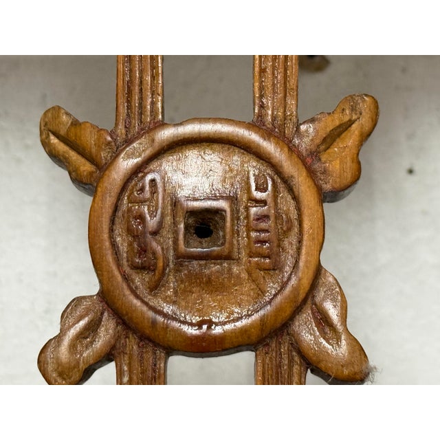 Wood Chinese Vintage Carved Panels, Pair For Sale - Image 7 of 12