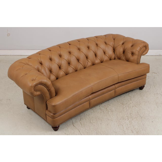 English Maitland Smith Ra-324 Washington Leather Sofa For Sale - Image 3 of 18