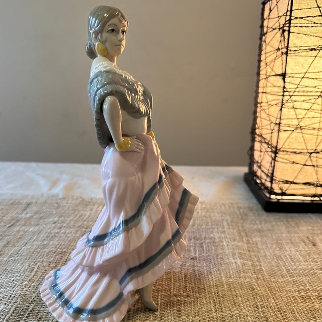 Ceramic Large Flamingo Dancer Figurine Tropical For Sale - Image 7 of 10